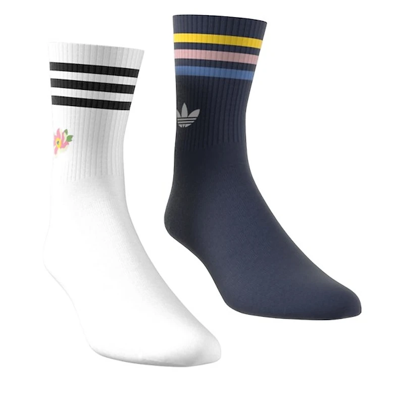 adidas Liberty London Crew Socks in Navy/Chalk in Marine Misc, Textile