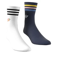 adidas Liberty London Crew Socks in Navy/Chalk in Marine Misc, Textile
