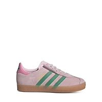 adidas Little Kid's Gazelle Sneakers Pink/Green, Largeittle Kid Suede