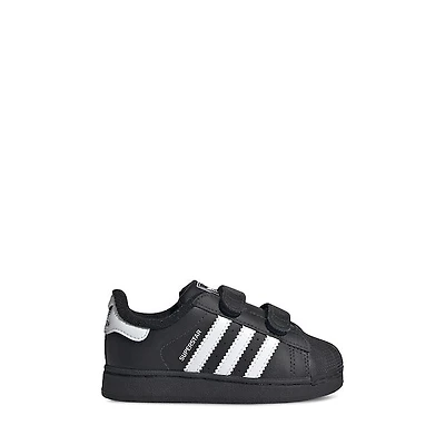 adidas Toddler's Superstar Sneakers Black / Misc, Toddler Leather