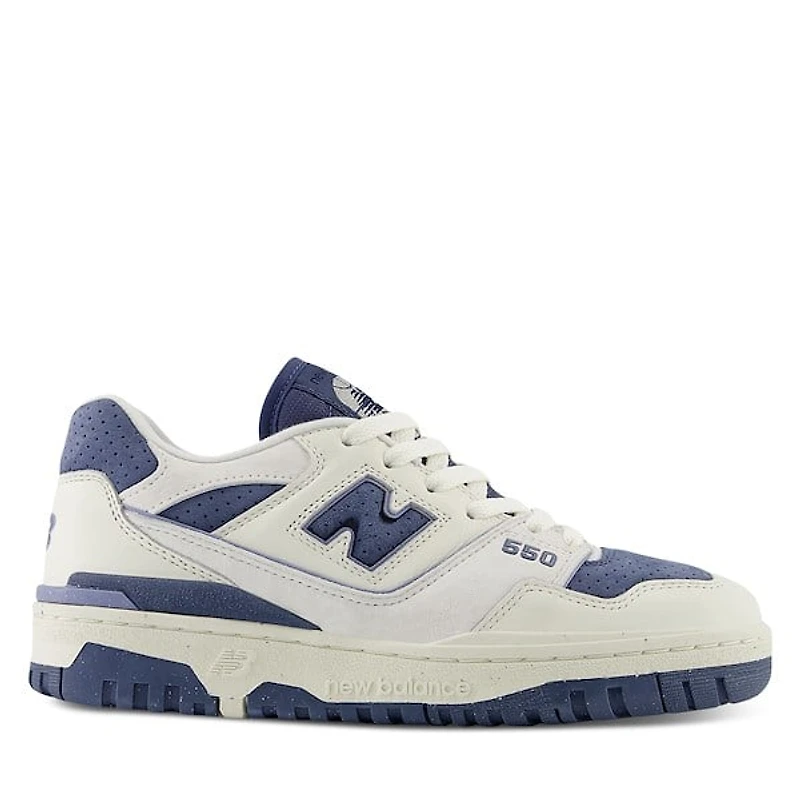 New Balance Women's BB550 Sneakers White/Indigo White Misc, Leather