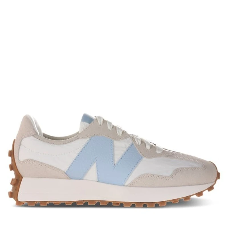 New Balance Women's 327 Sneakers Beige/Light White Misc, Suede