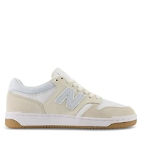 New Balance BB480 Sneakers Beige/Light Blue/White White Misc, Womens / Mens Leather