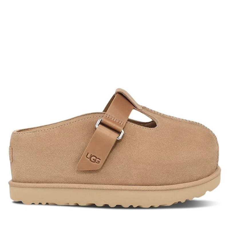 UGG Women's Goldenstar Hi Clogs in Beige, Size 9, Leather