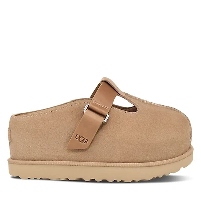 UGG Women's Goldenstar Hi Clogs in Beige, Size 9, Leather