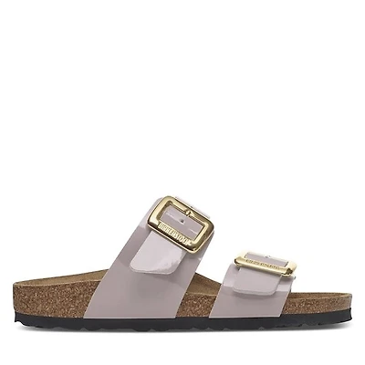 Birkenstock Women's Sydney Luxe Buckle Sandals Light Purple, / EU Suede