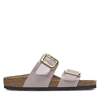 Birkenstock Women's Sydney Luxe Buckle Sandals Light Purple, / EU Suede