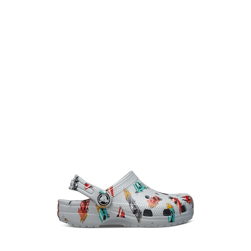 Crocs Toddler's Classic Race Car Clogs Gris Misc, Toddler
