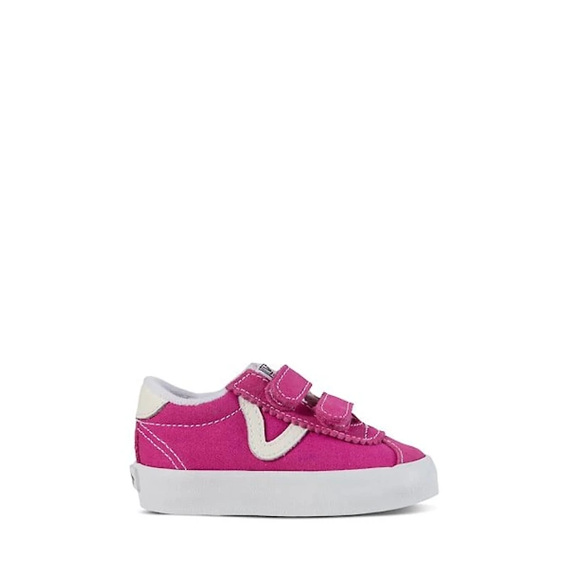 Vans Toddler's Sport Low V Sneakers Pink/White Fuchsia, Toddler Leather