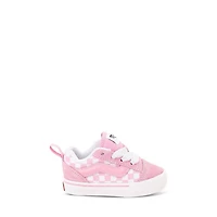 Toddler's Knu Skool Checkerboard Vans Pink/White Rose Misc, Toddler Canvas