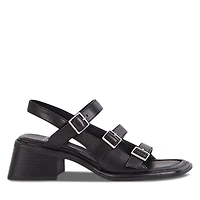 Vagabond Shoemakers Women's Ines Heeled Sandals in Black, Size 7, Leather