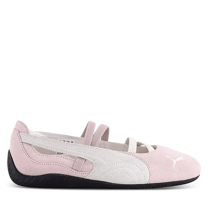 Puma Women's Speedcat Ballet Shoes Pink/White Rose, Leather
