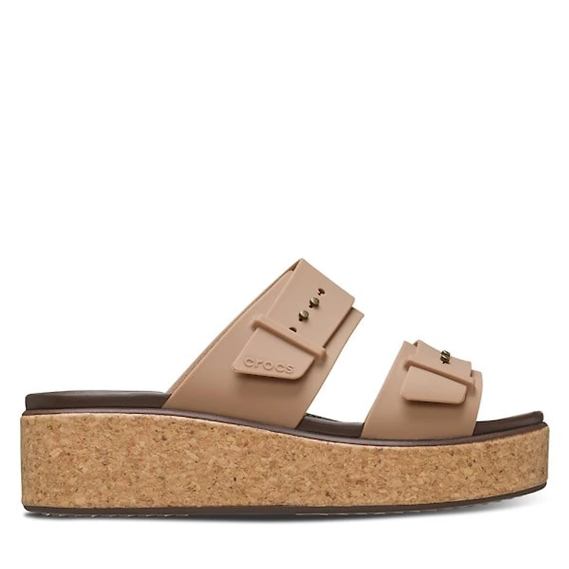 Crocs Women's Brooklyn Wedge Sandals Brun,