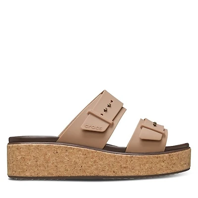 Crocs Women's Brooklyn Wedge Sandals Brun,