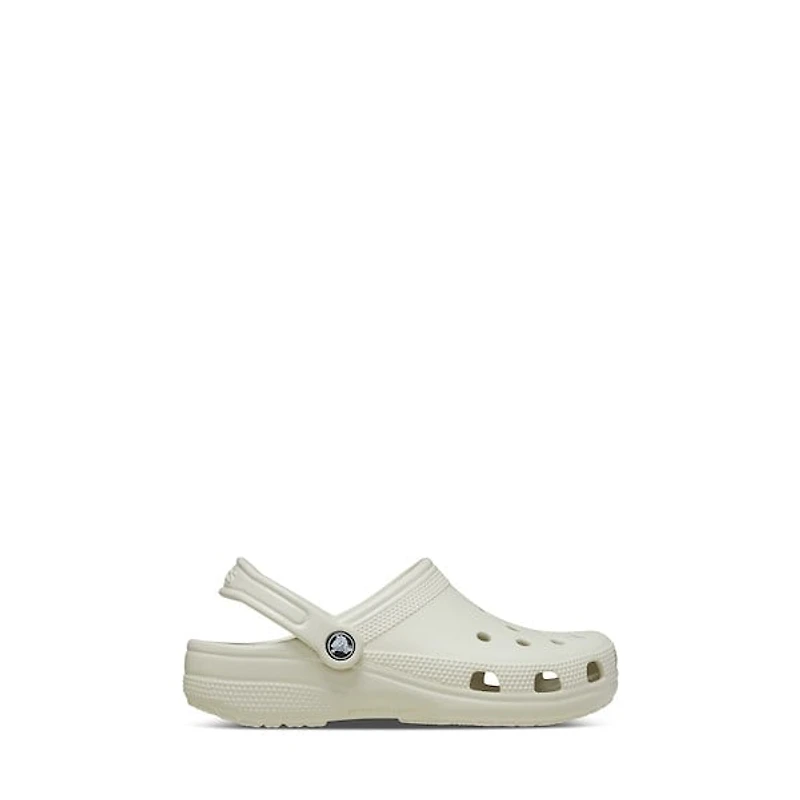 Crocs Toddler's Classic Clogs in Linen in White Os, Size Toddler 9