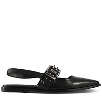 Floyd Women's Aya Sling Back Mules Black, Leather