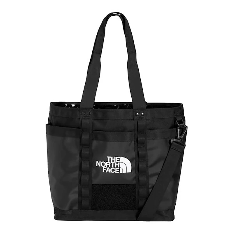 The North Face Explore Utility Tote Bag in Black White, Polyester