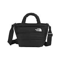 The North Face Nuptse Mini Tote Bag in Black White, Nylon