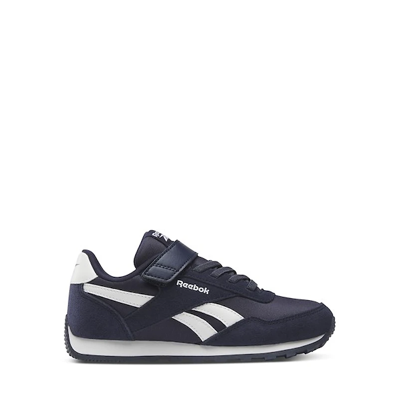 Reebok Little Kid's Glide Low Sneakers Blue/White Marine, Largeittle Kid Suede