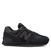 New Balance 574 Sneakers Black, Womens / Mens Suede