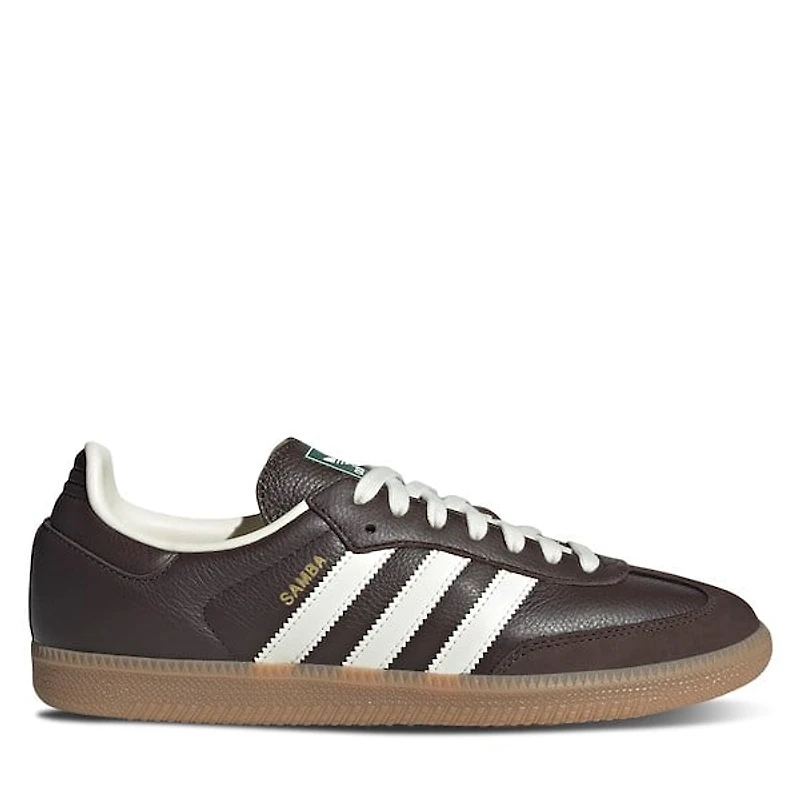 adidas Men's Samba OG Sneakers Brown/White, Leather