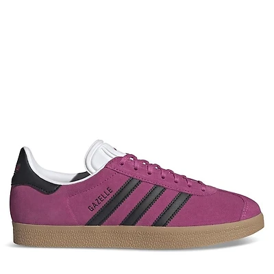 adidas Women's Gazelle Sneakers Pink/Black Rose Misc, Suede
