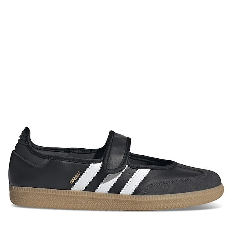 adidas Women's Samba Mary-Jane Sneakers Black White, Leather