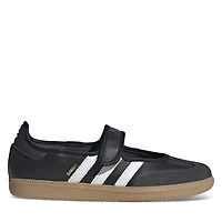 adidas Women's Samba Mary-Jane Sneakers Black White, Leather