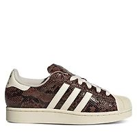 adidas Women's Superstar Snakeskin Sneakers Brown/White Brun Misc, Leather