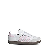adidas Little Kid's Samba OG Sneakers White/Pink White Misc, Largeittle Kid Leather