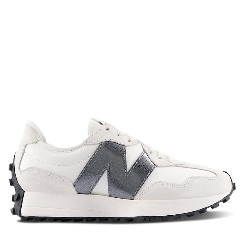 New Balance Women's 327 Sneakers Sea Salt/Castlerock White Misc, Leather