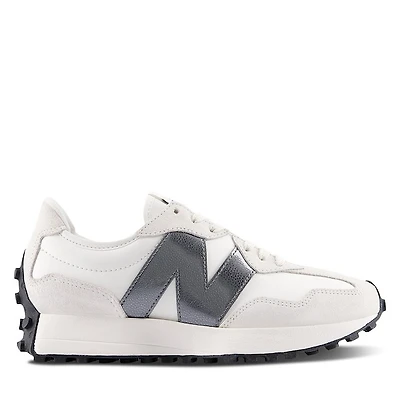 New Balance Women's 327 Sneakers Sea Salt/Castlerock White Misc, Leather