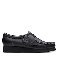 Clarks Originals Women's Wallabee Moccasin Shoes Black Misc, Leather
