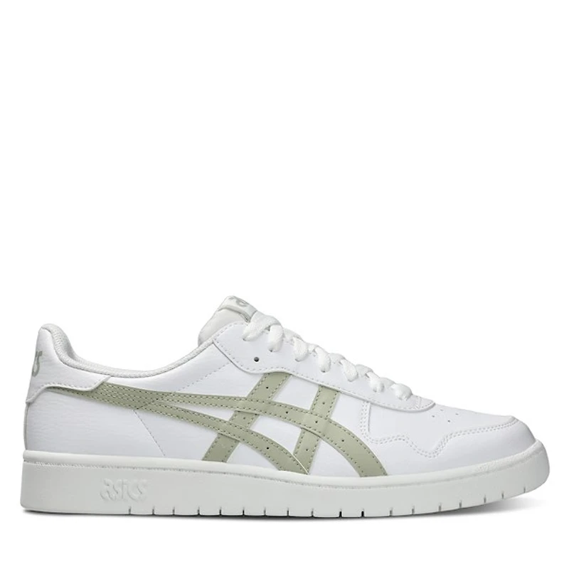 ASICS Men's Japan S Sneakers White/Green, Leather
