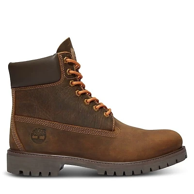 Timberland Men's 6-Inch Premium Waterproof Boots Nubuck Taupe, Leather