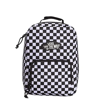 Vans Old Skool Checkered Lunch Bag in Black White, Polyester