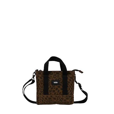 Vans Lil Pergs Tote Bag in Leopard Print in Brown, Cotton