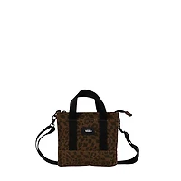 Vans Lil Pergs Tote Bag in Leopard Print in Brown, Cotton