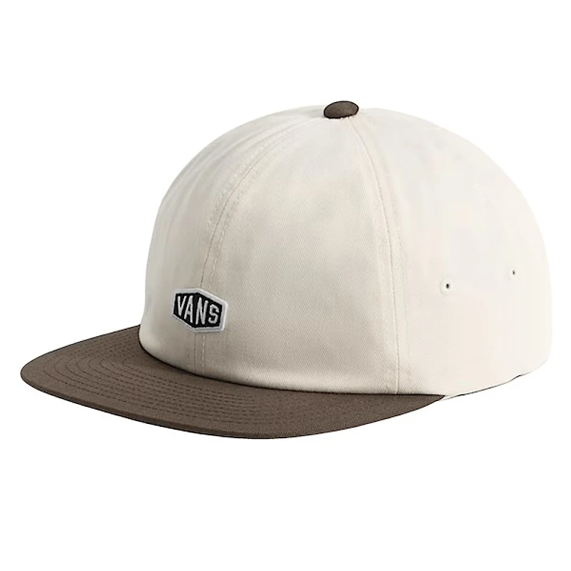 Vans Hex Logo Snapback Cap in Chalk/Brown in White Os Div., Nylon