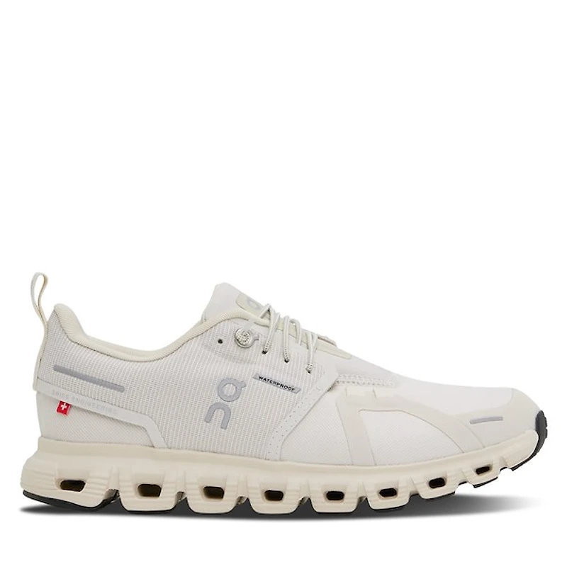 On Women's Cloud 6 Waterproof Athletic Sneakers Pearl Naturel, Rubber