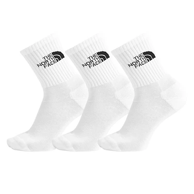 The North Face 3-Pack Multi-Color sport Cush Crew Socks White Misc, Polyester