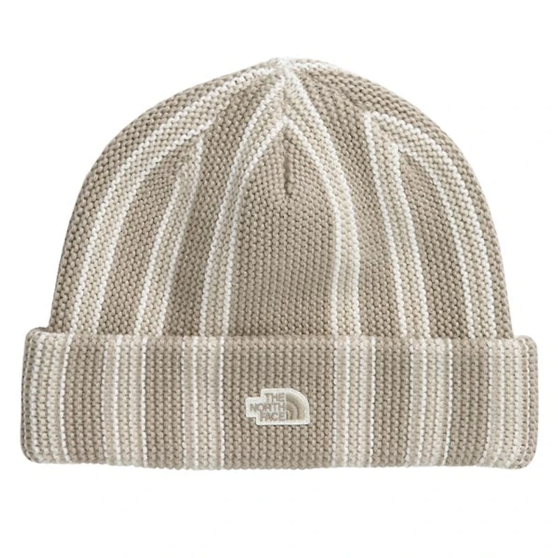 The North Face Urban Explore Beanie Hat in Beige/White in White Os Div., Polyester