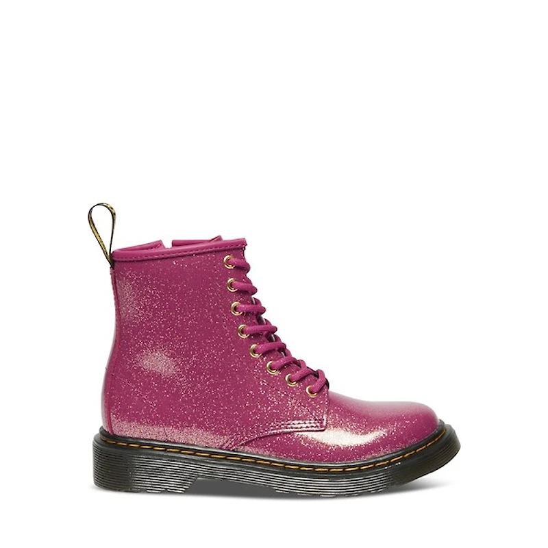 Dr. Martens Little Kid's 1460 Patent Leather Boots Fuchsia Misc, Largeittle Kid