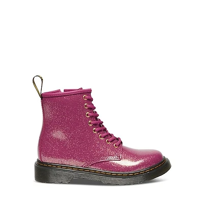 Dr. Martens Little Kid's 1460 Patent Leather Boots Fuchsia Misc, Largeittle Kid