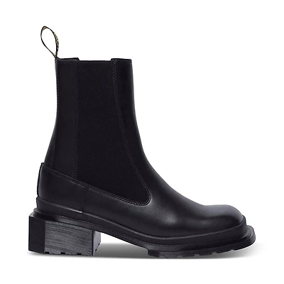 Dr. Martens Women's Square Toe Chelsea Boots Black, Leather