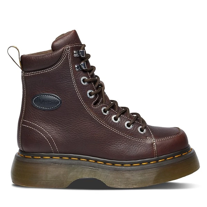 Dr. Martens Women's Buzz Lace-Up Boots Brun, Leather