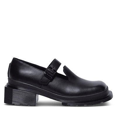 Dr.Martens Women's Maybole Square Toe Mary Jane Shoes Black, Leather