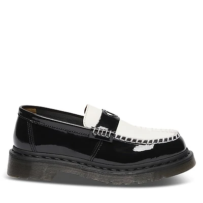 Dr. Martens Women's Penton Heart Loafers Black White, Leather