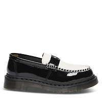 Dr. Martens Women's Penton Heart Loafers Black White, Leather