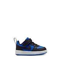Nike Toddler's Court Borough Low Sneakers Blue/Black Marine Misc, Toddler Leather